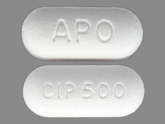 Ciprofloxacin hydrochloride 500 mg APO CIP 500