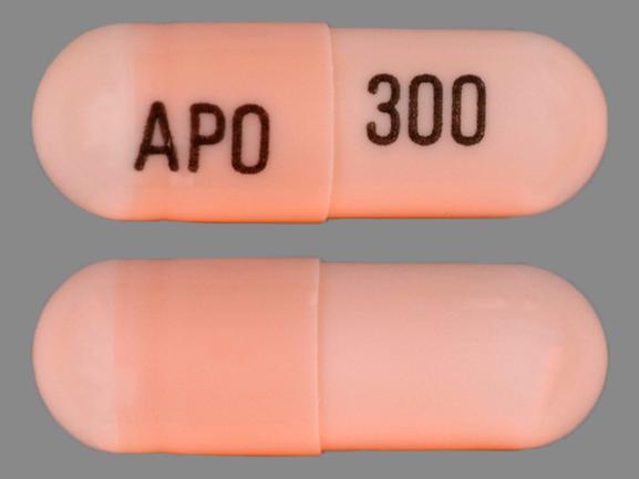 Pill APO 300 Beige Capsule/Oblong is Lithium Carbonate