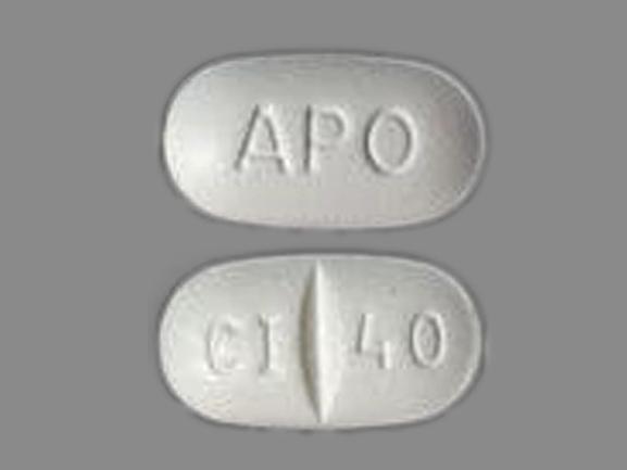 Pill APO CI 40 White Oval is Citalopram Hydrobromide