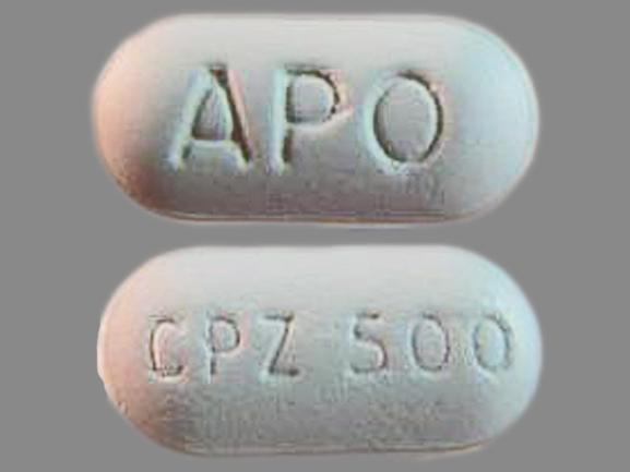 Pill APO CPZ 500 White Oval is Cefprozil