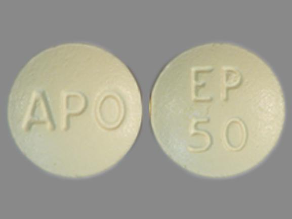 Pill APO EP 50 Yellow Round is Eplerenone