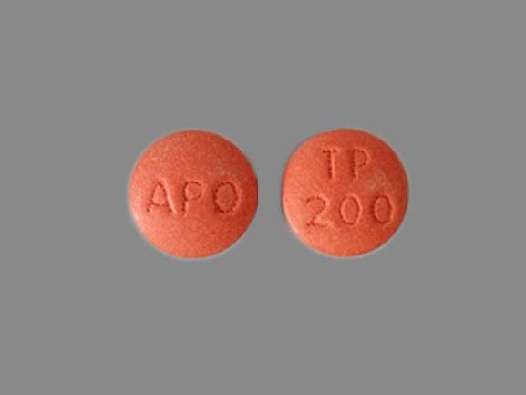 Pill APO TP 200 Brown Round is Topiramate