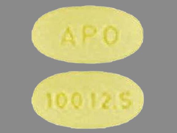 Hydrochlorothiazide and losartan potassium 12.5 mg / 100 mg APO 100 12.5