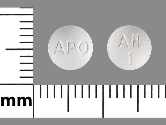 Pill APO AN 1 White Round is Anastrozole