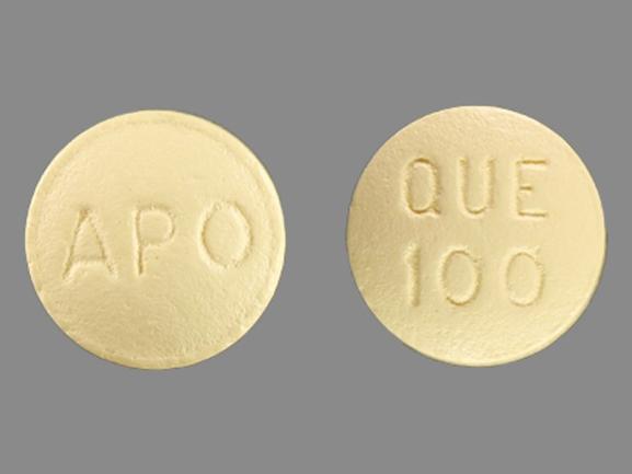 Quetiapine fumarate 100 mg APO QUE 100