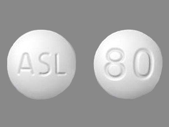 Pill ASL 80 White Round is Edarbi