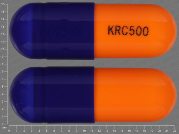 Pill KRC500 KRC500 is Cefaclor 500 mg