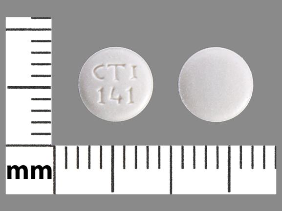 Pill CTI 141 White Round is Lovastatin