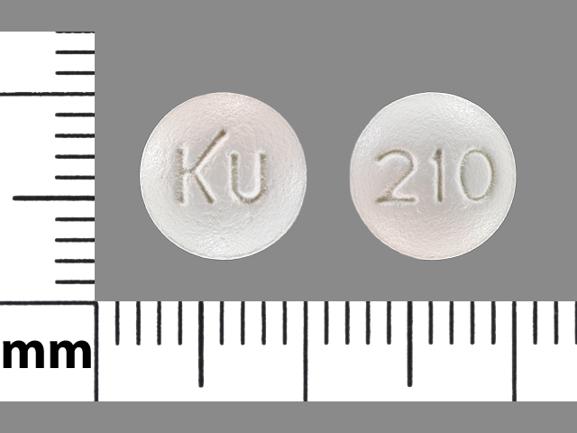 Pill KU 210 White Round is Montelukast Sodium