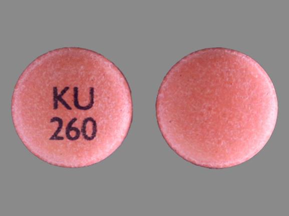Pill KU 260 Pink Round is Nifedipine Extended Release