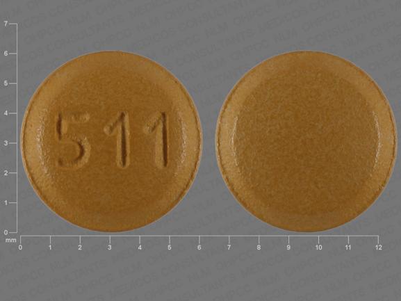 Pill 511 Yellow Round is Letrozole