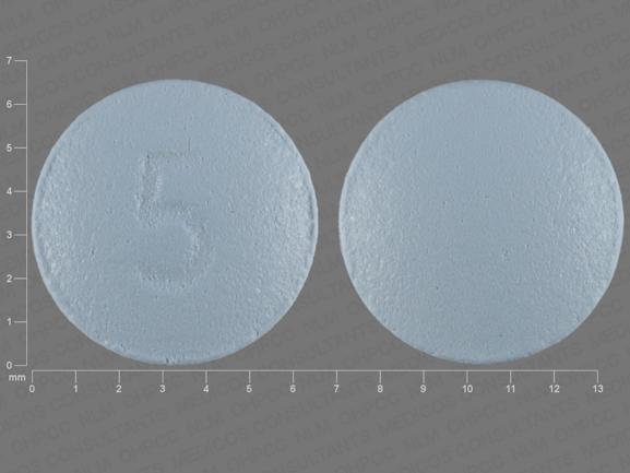 5 Pill Blue Round 6mm Pill Identifier Drugs Com