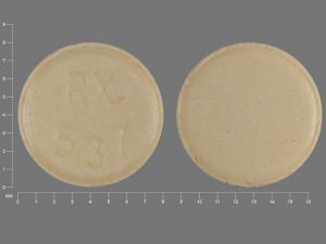 Pill RX 537 Yellow Round is Hydrochlorothiazide and Lisinopril