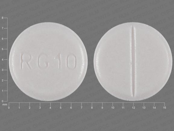 Pill RG10 White Round is Allopurinol