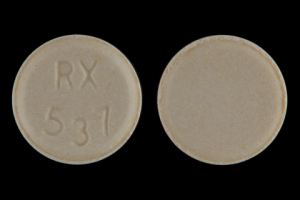 Hydrochlorothiazide and lisinopril 12.5 mg / 20 mg RX 537