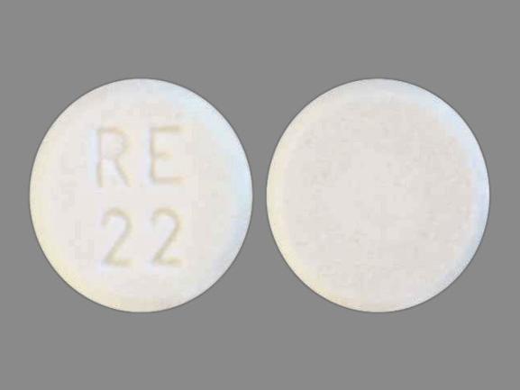 Pill RE 22 White Round is Furosemide