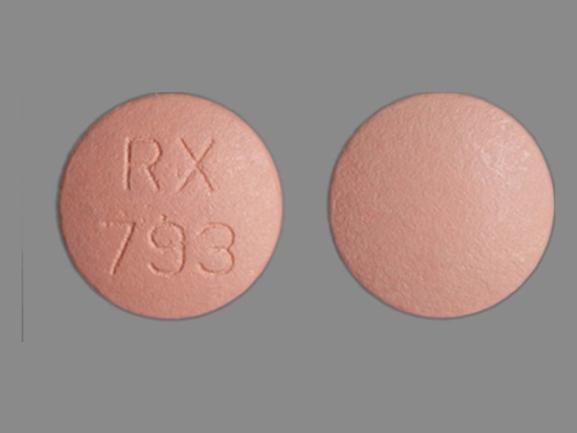 Pill RX 793 Red Round is Simvastatin