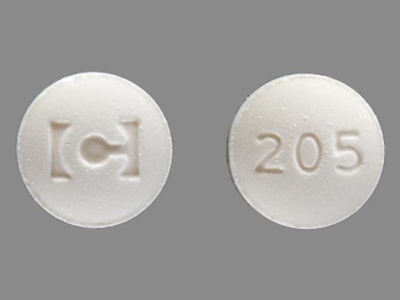 Pill C 205 White Round is Nuvigil