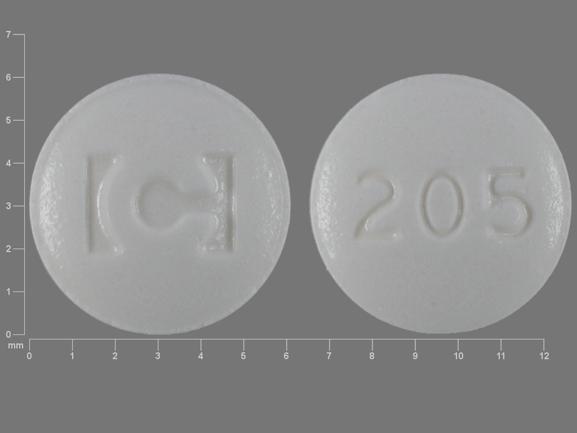 Pill C 205 White Round is Armodafinil