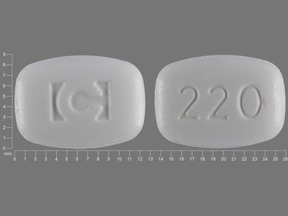 Pill C 220 White Rectangle is Nuvigil