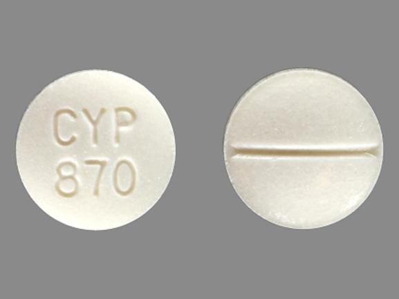 Pill CYP 870 White Round is Arbinoxa