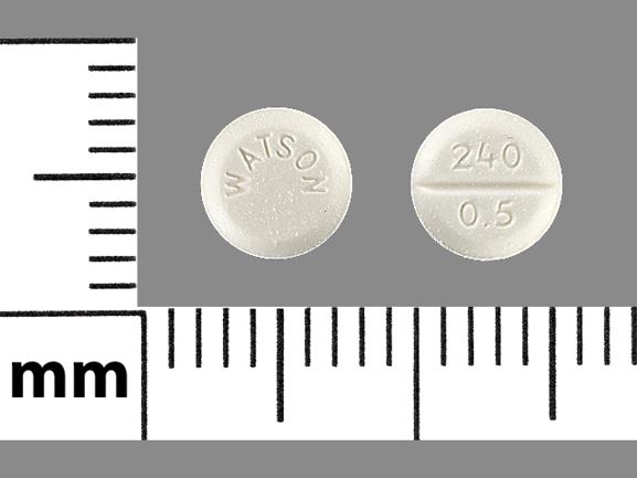 Lorazepam 0.5 mg WATSON 240 0.5