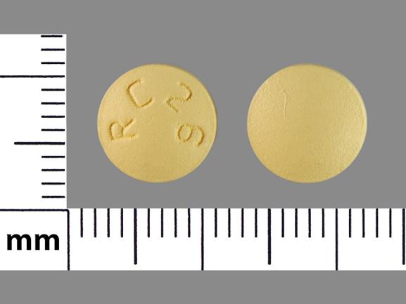 Pill RC26 Yellow Round is Donepezil Hydrochloride