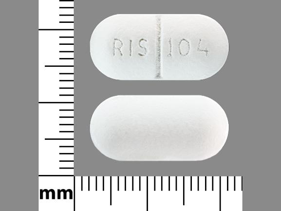 Pill RIS 104 White Oval is Phospha 250 Neutral