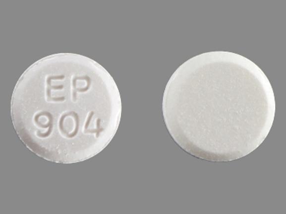 EP 904 Pill Images (White / Round)
