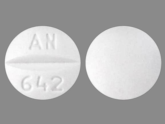 Pill AN 642 White Round is Flecainide Acetate