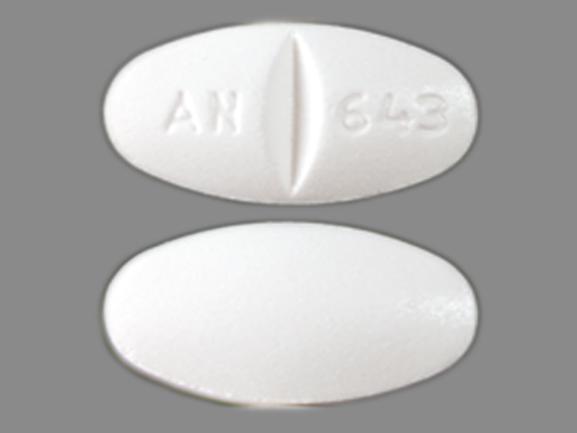 Pill AN 643 White Oval is Flecainide Acetate