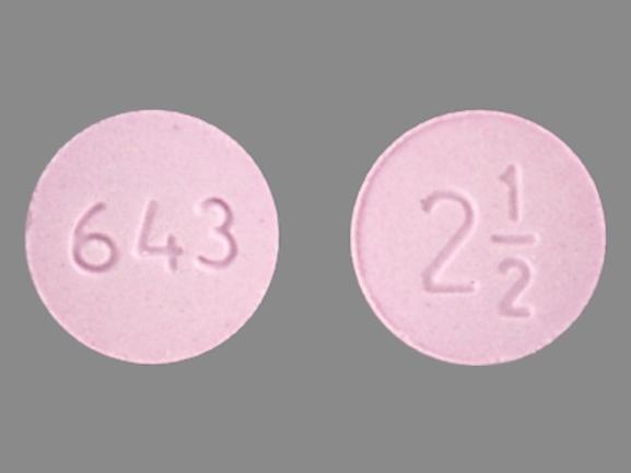 Metolazone 2.5 mg 643 2 1/2