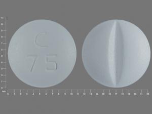 Metoprolol tartrate 100 mg C 75