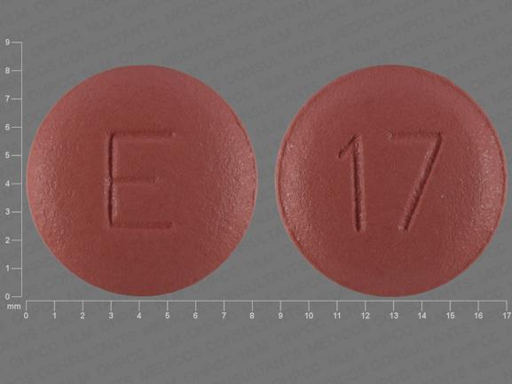 Pill E 17 Pink Round is Benazepril Hydrochloride