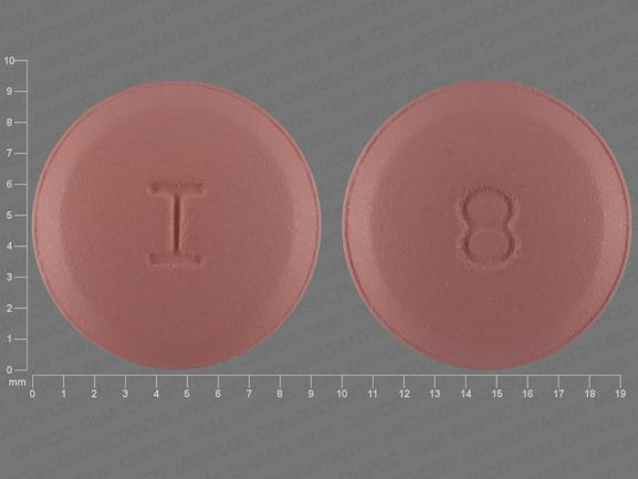 Pill I 8 Red Round is Valsartan
