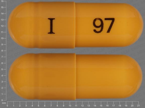 Pill I 97 Brown Capsule/Oblong is Amlodipine Besylate and Benazepril Hydrochloride