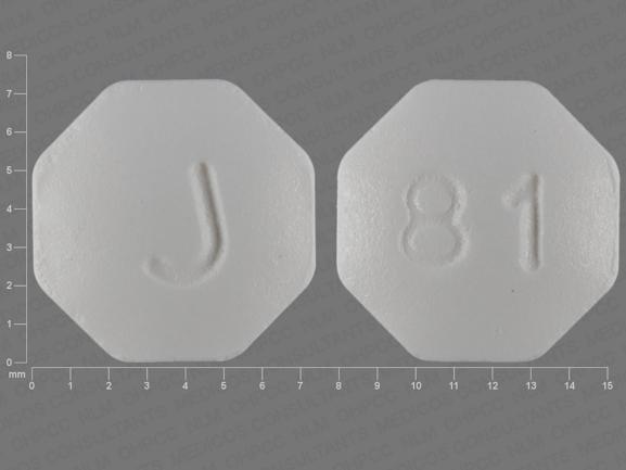 Pill J 81 White Eight-sided is Finasteride