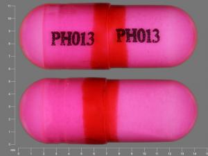 Pill PH013 PH013 Pink Capsule/Oblong is Pharbedryl
