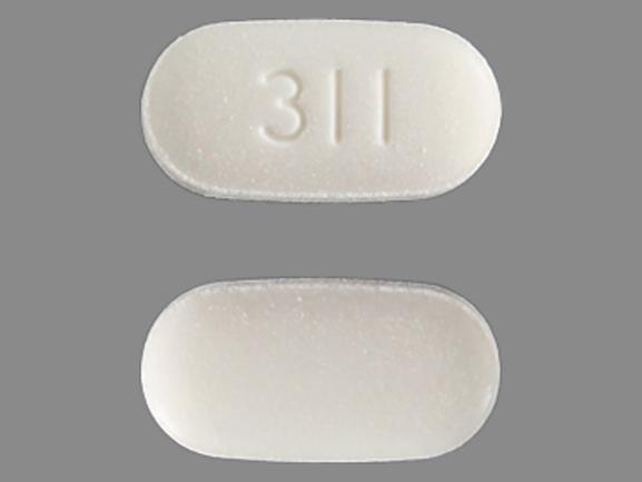 Pill 311 White Oval is Vytorin