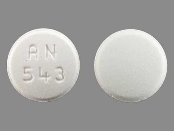 Pill AN 543 White Round is Terbinafine Hydrochloride