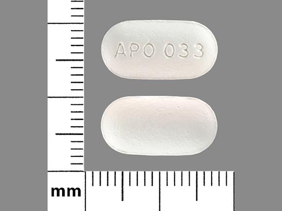 Pill APO033 White Oval is Pentoxifylline ER