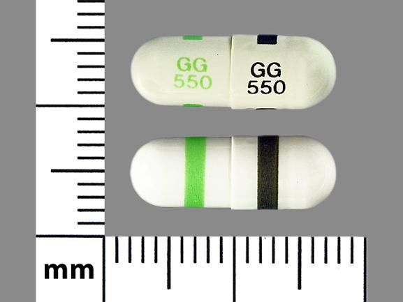 Pill GG 550 GG 550 White Capsule/Oblong is Fluoxetine Hydrochloride