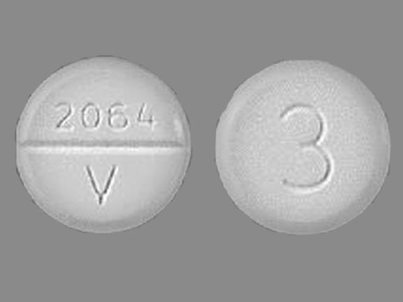 Acetaminophen and codeine phosphate 300 mg / 30 mg 2064 V 3