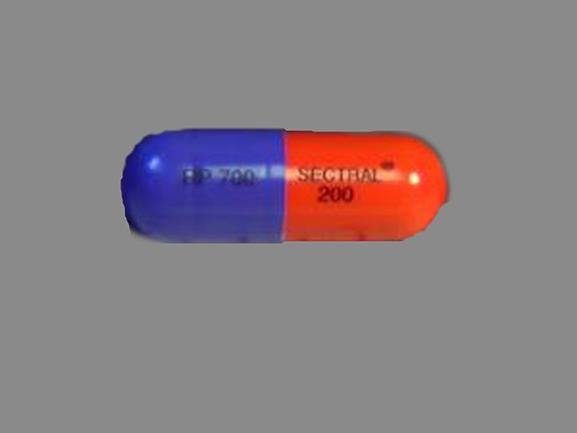 Pill RP700 SECTRAL 200  Capsule-shape is Sectral