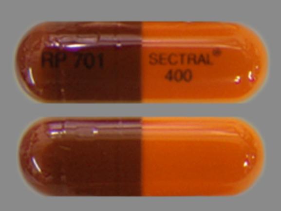 Pill RP 701 SECTRAL 400 is Sectral 400 mg