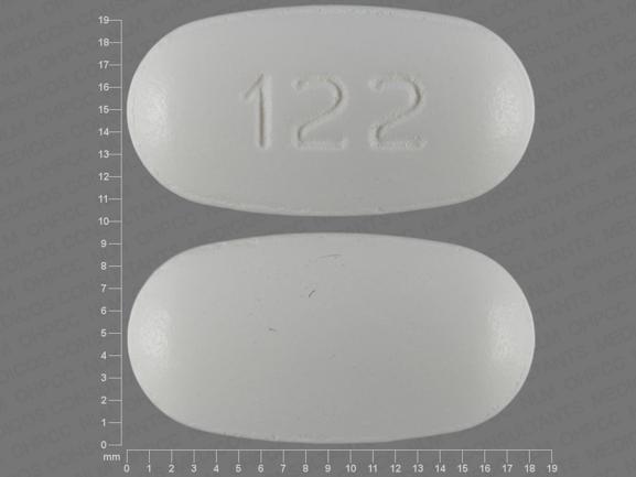 Pill 122 White Capsule/Oblong is Ibuprofen