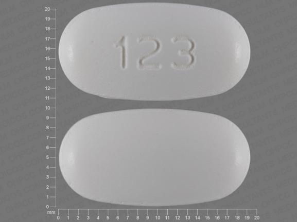 Pill 123 White Capsule/Oblong is Ibuprofen