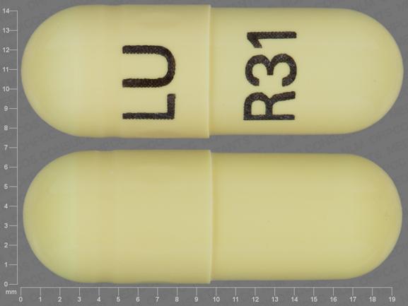 Pill LU R31 White Capsule-shape is Mefenamic Acid