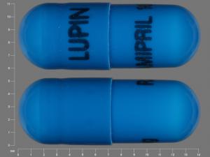 Pill LUPIN RAMIPRIL 10mg Blue Capsule-shape is Ramipril