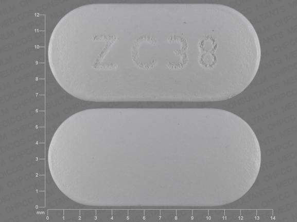 Pill ZC38 White Oval is Hydroxychloroquine Sulfate